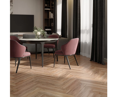 Керамогранит Oakwood коричневый рел. 185х598х7.5 мм Cersanit (0.111 м²/1 шт) 1 сорт Фотография_3