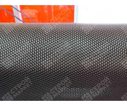 Коврик грязезащитный 90x0.45 см ЗигЗаг серый Фотография_3