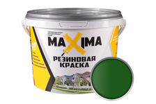Краска резиновая Maxima №105 Тайга, темно-зеленая, 11 кг