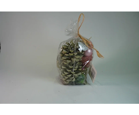 Украшение под елку с шишками 20 см мультиколор Фотография_6