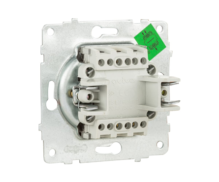 Выключатель QUANTUM OVIVO, 1-клавиша, черный, проходной Фотография_1