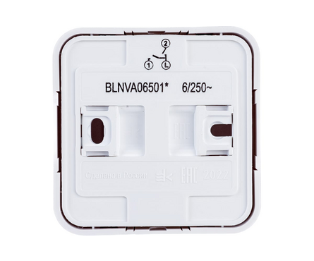 Выключатель 2-кл белый накладной 6А\250В BLANCA Schneider Electric Фотография_2