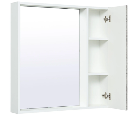 Шкаф зеркальный Runo Манхэттен-65 серый бетон Фотография_1