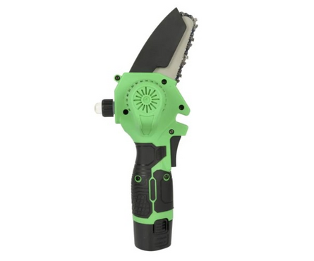 Пила цепная аккумуляторная 100 мм 12 В Li-ion 2 АКБ 1.5 А*ч, ЗУ GreenSaw 12 ZITREK Фотография_2