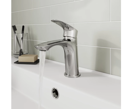 Смеситель для умывальника однорычажный MILARDO литой гусак хром Rora RORSB00M01 Фотография_1