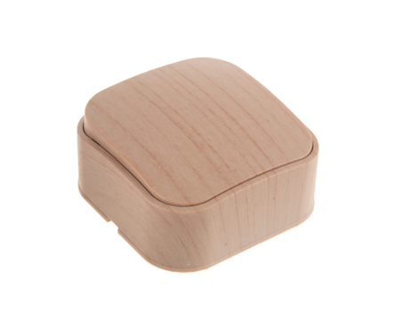 Выключатель 1-кл сосна накладной 10А IP20 IONICH 1434 Фотография_1