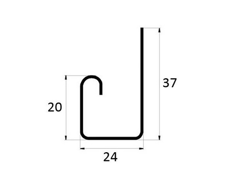 J-планка Щепа каштановая 3 м Ю-ПЛАСТ Фотография_1