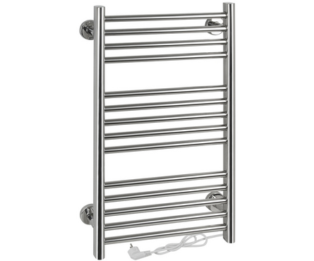 Полотенцесушитель электрический 40х72 см прямой Хром 100 Вт BRIMIX Фотография_0