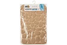 Коврик для ванной 40x60 см Stone бежевый Рыжий кот