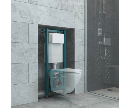 Инсталляция для унитаза двухрежимная 400 EVAGOLD Фотография_2