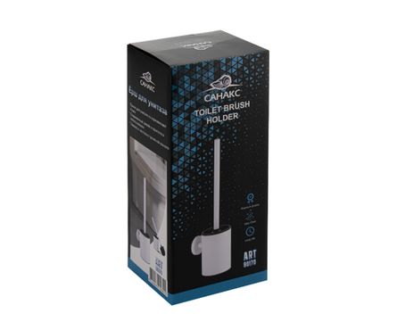 Ершик для унитаза настенный круглый Белый 80170 САНАКС Фотография_2