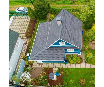 Черепица кровельная гибкая Фазенда серая драконий зуб ТЕХНОНИКОЛЬ Singlas 2.6 м²/уп Фотография_1