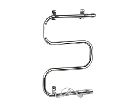 Полотенцесушитель электрический 40х60 см М-образный Хром 40 Вт BRIMIX Фотография_0