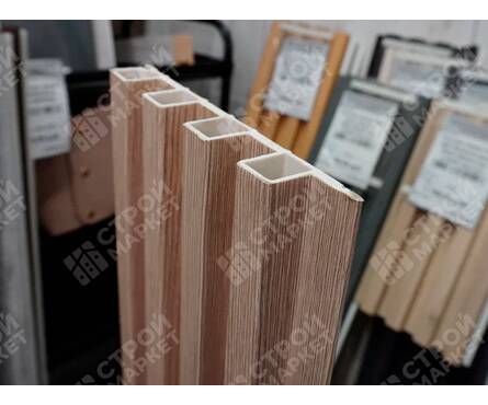 Реечная панель ПВХ Лиственница крем 2900х166х24.1 мм LEGNO Фотография_4