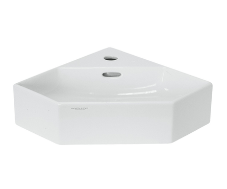 Тумба угловая MIXLINE «Корнер» с умывальником «Line», белая Фотография_4