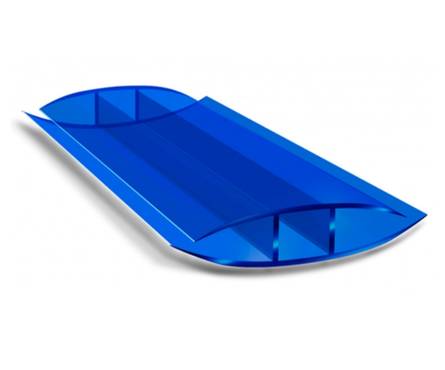 Профиль соединительный Н для поликарбоната 4-6 мм синий неразъёмный (6 м) Фотография_0