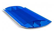 Профиль соединительный Н для поликарбоната 4-6 мм синий неразъёмный (6 м)