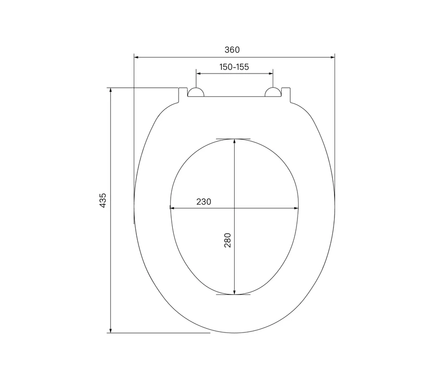Сиденье для унитаза полипропилен белое ID 01 061.1 IDDIS Фотография_3