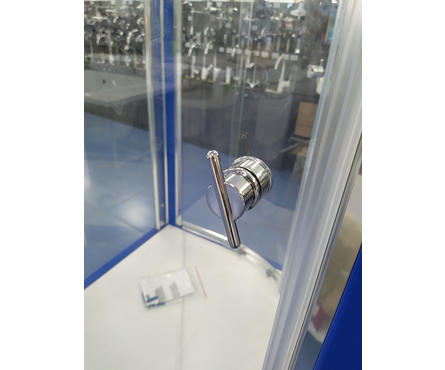 Душевая дверь 900х1850х4 мм стекло хром прозрачная Уно ТРИТОН Фотография_6