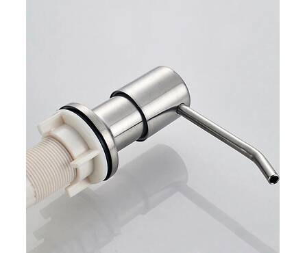 Дозатор для жидкого мыла 405-1/L ВРЕЗНОЙ 300 мл (САТИН+пластик) LEDEME Фотография_1