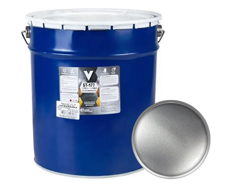 Краска БТ-177 алюминиевая/серебрянка 20 л Фотография_0