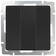 Выключатель В Рамку Трехклавишный  Черный матовый IP20 10А 250В Универс Werkel Фотография_0
