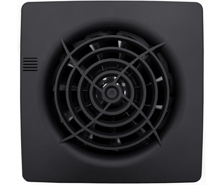 Вентилятор осевой вытяжной d 100 мм с укороченным патрубком Seicoi Floxy 100 Black Фотография_0