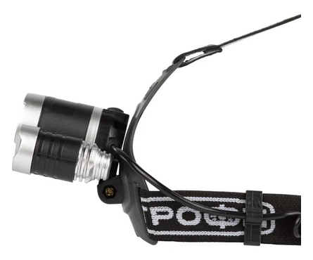 Фонарь налобный аккум светодиодный 5 Вт 3 ламповый Б0069573 ТРОФИ Фотография_4