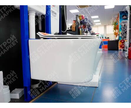 Унитаз подвесной безободковый K51 сиденье тонкое ДП, крепления EVA GOLD Фотография_6