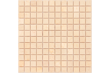 Мозаика Caramelle Mosaic Pietrine Botticino полированная, 298х298х7 мм, чип 23х23 мм