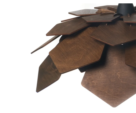 Светильник подвесной WL006-1P-560 WG, дерево темное, Е27 Фотография_3