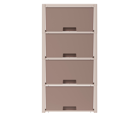 Комод для хранения 4 ящика бежевый КОЛОРИТ АЛЬТЕРНАТИВА Фотография_1