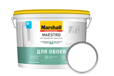 Краска ВД Marshall «Maestro» Интерьерная классика, для обоев, латексная, глубокоматовая (2.5 л)