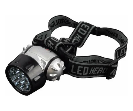 Фонарь светодиодный налобный 1 Вт NPT-H05-3AAA 19 LED пластик NAVIGATOR Фотография_0
