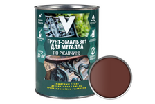Грунт-эмаль по ржавчине 3 в 1 красно-коричневый V 1.8 кг