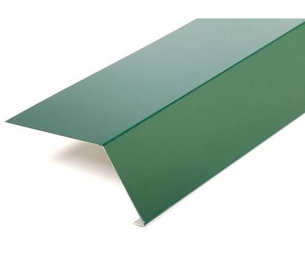 Планка карнизная Технониколь Polyester для г/ч зелёная RAL6005 (2000x100 мм) Фотография_0