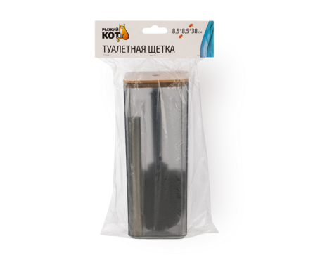 Ершик для унитаза Оникс бамбук Рыжий кот Фотография_1