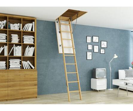 Лестница чердачная 60х120х280 см (неутепленная крышка) ДЕКЕ DACHA Фотография_4