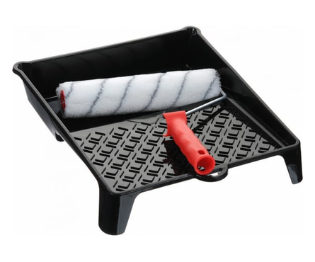 Набор малярный Matrix: валик «Грейтекс» 250 мм, ворс 12 мм, D 36 мм, кювета 330х350 мм Фотография_1