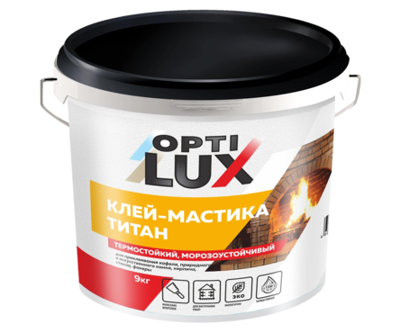 Мастика-клей термостойкая ТИТАН ОПТИЛЮКС 1.8 кг Фотография_0