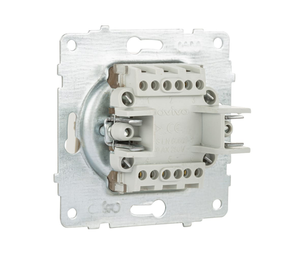 Выключатель MINA OVIVO, 3-кл, белый Фотография_1