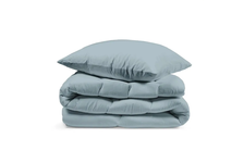 Комплект постельного белья YERRNA, серо-голубой, пододеяльник 150х200 см, наволочки 50х70 см