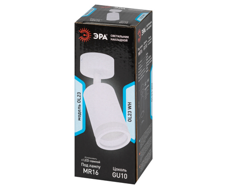 Светильник настенно-потолочный GU10 OL23 WH ЭРА Фотография_6