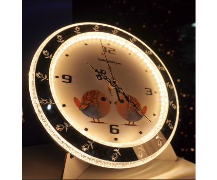 Часы настенные Птички 6485 28W WT+GR Фотография_1