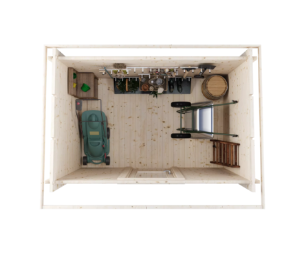 Хозблок из массива сосны 3х2м ТЕХНОНИКОЛЬ Фотография_2