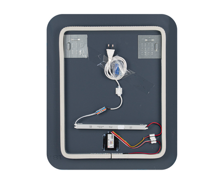 Зеркало 500х600 мм Прямоугольное сенсорный выключатель светодиодная внутренняя подсветка САНАКС Фотография_3