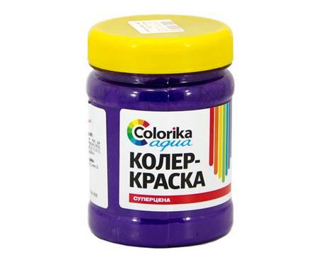 Колер-краска Colorika Aqua фиолетовая 0,5 кг Фотография_0