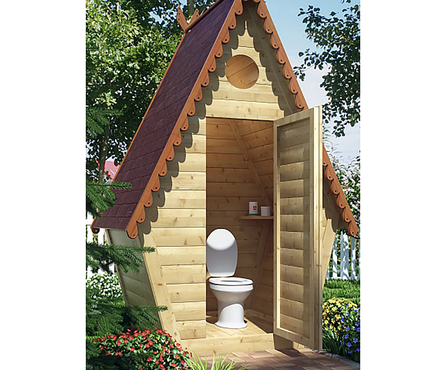 Унитаз Дачный с сиденьем Фотография_2