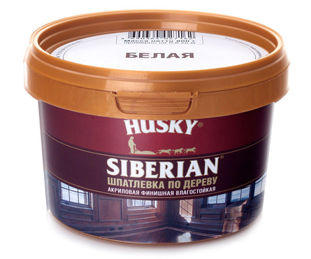 Шпатлевка по дереву HUSKY белая, финишная, акриловая, влагостойкая, -20°C (0.4 кг) Фотография_1