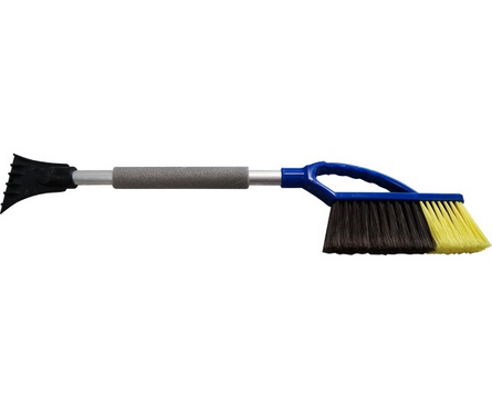 Щетка автомобильная 75 см со скребком ЛЮКС Фотография_0